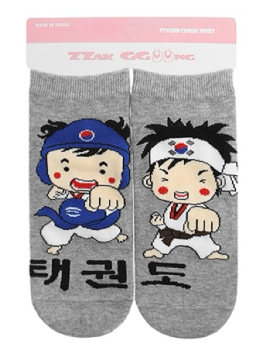 Taekwondo Cartoon Ankle Socks